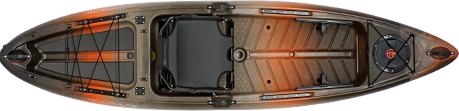 Crescent Kayaks UltraLite fishing kayak, lightweight kayak, timber color, mobile.